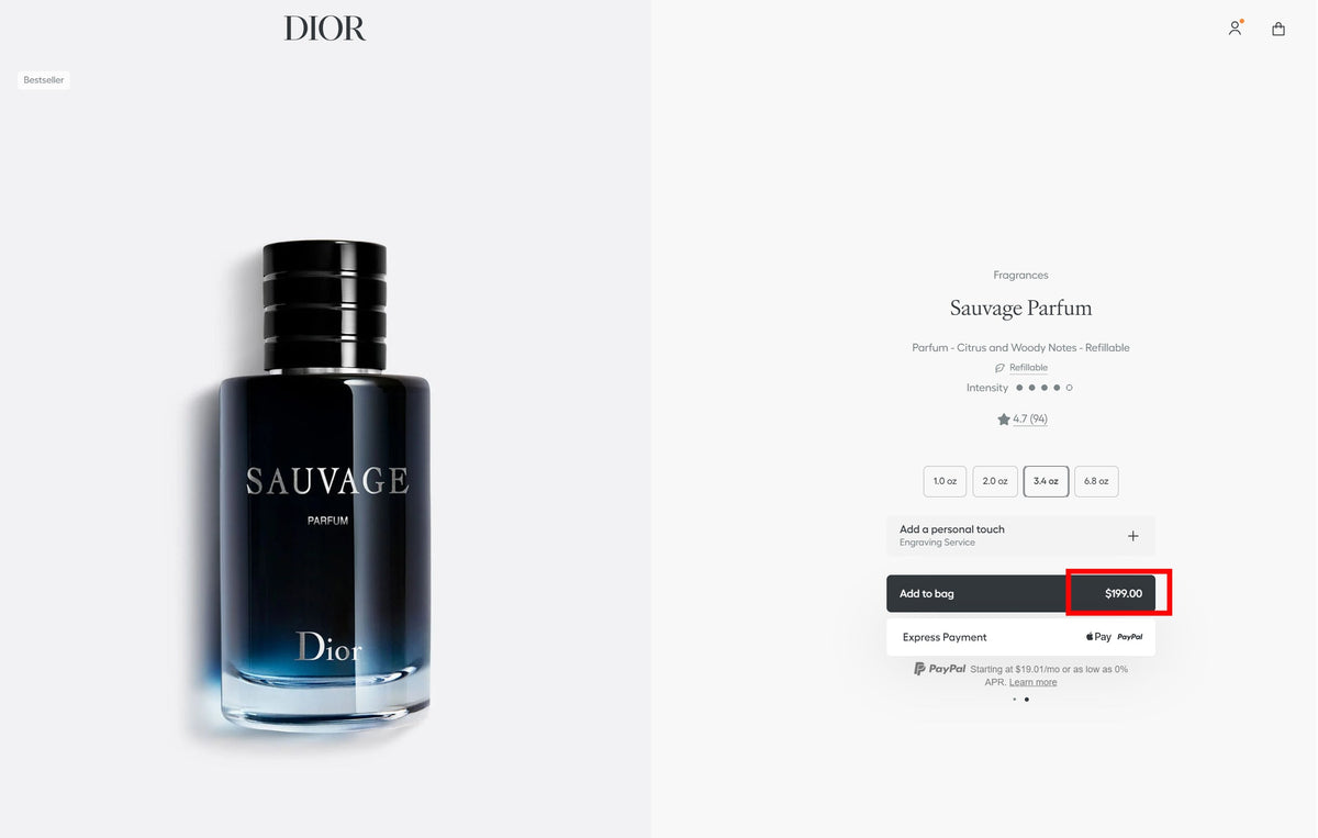 SAUVAGE PARFUM